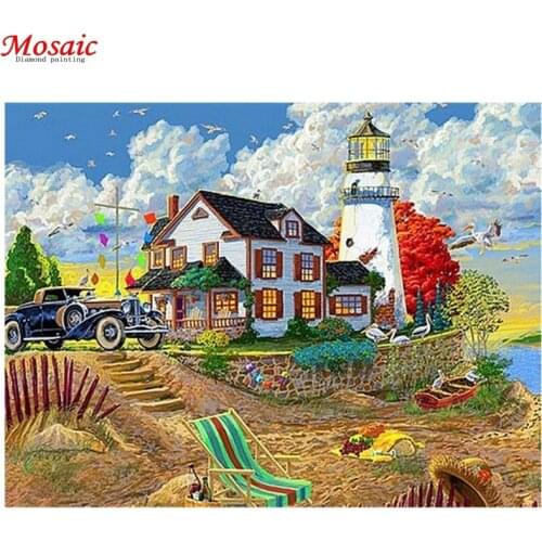 Full drilling Diamond Painting Scenery Diamond Picture Full Round Diamond Embroidery Decoration Home