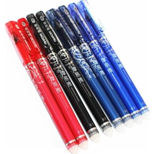 Aihao 4370 0.5mm Erasable Gel Pen Blue/Dark blue/Black/Red Office & School Stationery Writing Supplies 12pcs/lot