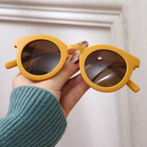 Girl Street Shooting Sunglasses UV Decoration Luxury Vintage Orange Round Sun Glasses Ladies Brand Travel Shades Gafas de sol