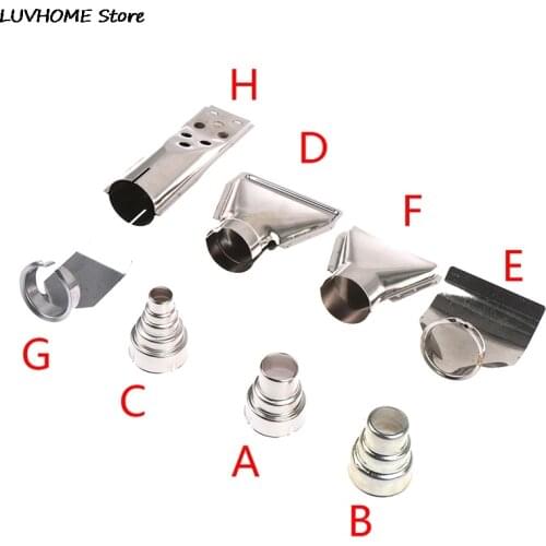Heat Gun Nozzle Hot Air Gun Nozzles For Building Hair Dryers Spoon Reflector Scraper Cone Glass Protection Nozzle