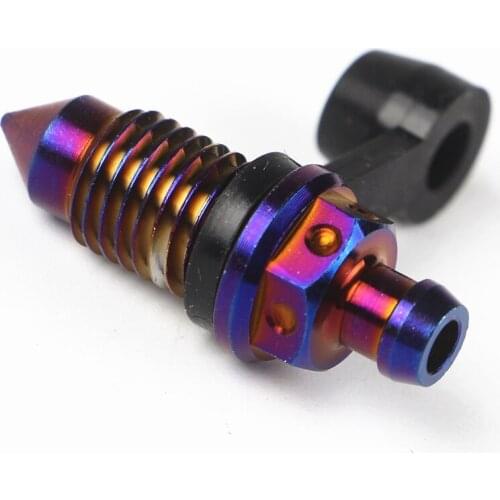 Motorcycle Bleed Nipple Banjo Bolt M10x1.25mm 304 Stainless Steel Cnc Plated Color for Honda Yamaha Kawasaki Suzuki
