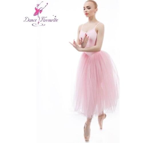 Modern Leotard Sleeveless Sequins Ballet Dance Dress for Girls Lyrical Dance Dress Skating Performance Costumes 5 Layers B-6466