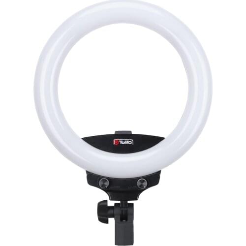Tolifo R-8B 8W Bi-color Dimmable 3200-5600K Camera/Video/Photography/Make up LED Ring Light Two Power Supply Modes