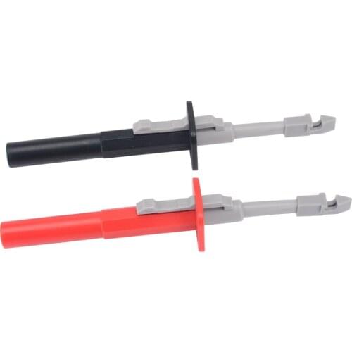 2pcs Safety Test Clip Car Test Clip Insulation Piercing Probes Nickel Plated Surface Circuit Test Clip For Car Circuit Detection