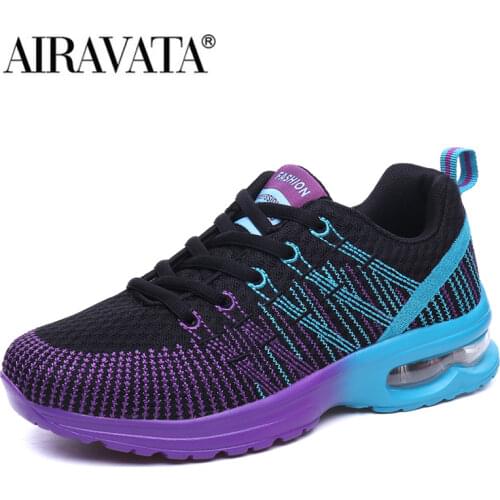 Womens Casual Fashion Cushion Cushion Lightweight Running Mesh Breathable Sneakers