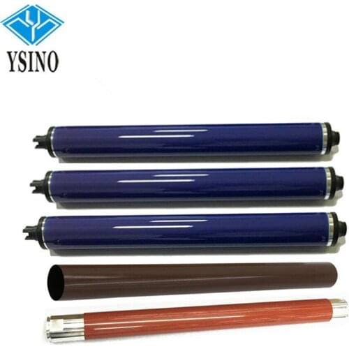 1Set Japan DCP700i Lower Fuser Film Sleeve+Upper Fuser Roller+Color Drum for Xerox 700 550 560 570 240 242 250 252 260 5065 6500