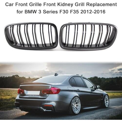 KKMOON 1pair Car Front Grille Front Kidney Grill car styling for BMW 3 Series F30 F35 2012-2016