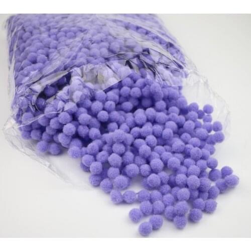 1200Pcs Wholesale Cute Plush Balls DIY Wedding Party Decoration Soft Pompom Kids Plush Toys DIY Craft Supplies Fluffy Pompoms
