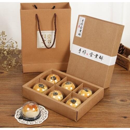 2021 New Solid Brown Macaron Gift Box Cookie Chocolate Candy Boxes Xmas NewYear Wedding Party Dessert Shop Decor Sugar Container