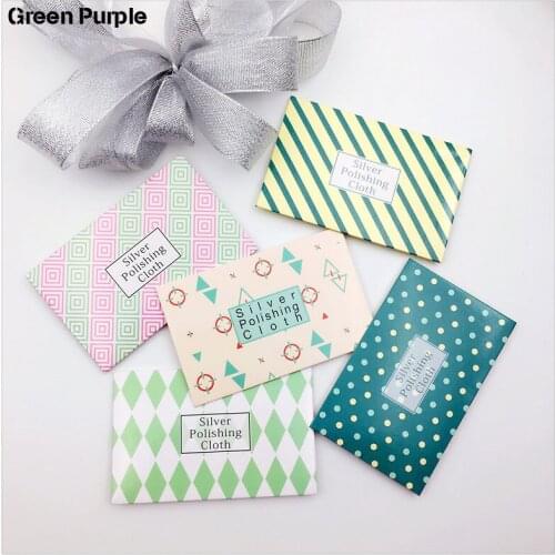 Silver Polish Cloth Sweet Pattern Anti Tarnish Tools Wipe Maintain Silver/Gold Jewelry Special Polishing Clean Jewelry