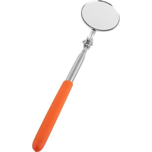 Car Telescopic Inspection Mirror Extending Detection Round Lens Hand Tool Telescopic Inspection Mirrors 50*600mm Pen Clip