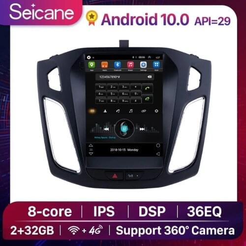 Seicane 2GB RAM 32GB ROM car gps multimedia video radio player for Ford Focus 2012 2013-2015 Support WIFI OBD2 Rearview Camera