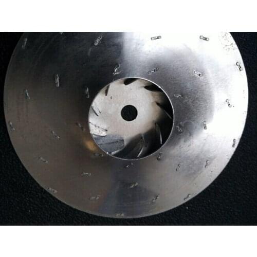 Vacuum cleaner parts motor fan wheel aluminium impeller diameter 112mm 8mm hole
