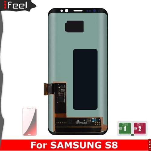 S8 display for Samsung Galaxy S8 G950 G950F Display S8 Plus G955 G955F Touch Screen Frame Digitizer Super AMOLED