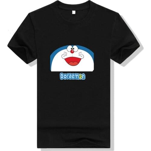 Anime Doraemon T Shirt Cosplay women printed cotton T-shirt Short Sleeve Summer Casual Tee Tops Woman T-shirts