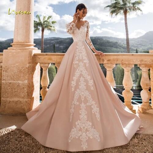Loverxu Long Sleeve Wedding Dresses