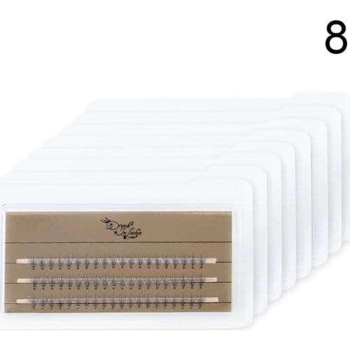Maynice 8 Boxes 60Pcs 10D Individual lashes Eyelashes Extension Grafting Fake False 0.07/0.01 Natural Style Lash Extension