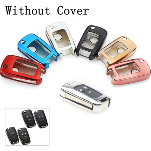 Without Cover TPU Key Holder Cover Case for Chevrolet for Cruze Aveo Trax Opel Astra Corsa Meriva Zafira Antara J Mokka Insignia