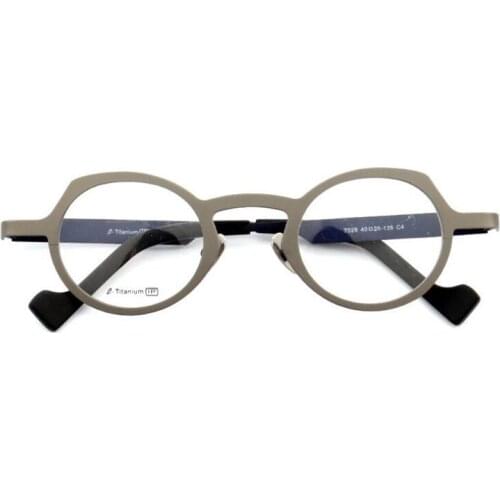 B-Titanium Glasses Frame Vintage Unisex Full Rim Prescription Lens Optical Eyewear Anti-reflective Presbyopia Reading Eyglasses