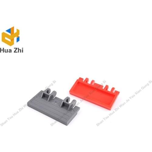 10PCS 92092 Hinge Train Gate 2 x 4 Locking Dual 2 Fingers without Rear Reinforcements Building Blocks Parts MOC DIY Toys