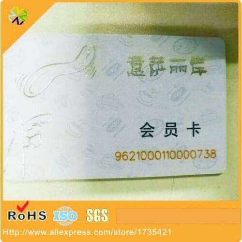 Plastic Glossy Lamination VIP Discount PVC Card/Fundraising Cards/Laminated Plastic Card