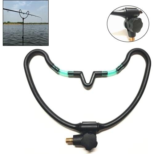 Fishing Rod Holder Pole Bracket Stand Support Outdoor Rest Carp Fish Feeder Tilting Tackle Multi-Tilt Carbon Steel BSW M8 Pesca