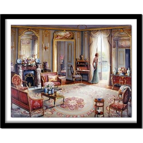 Full Scenery Diamond Embroidery Kits Crystal Drawing Bedroom Decor Diamond Painting Cross Stitch Festival Gift