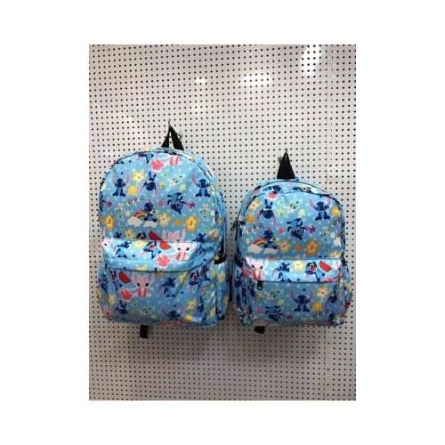 Disney Stitch Angel Anime Figures Cartoon Product Cosplay Accessories Oxford Casual Backpack Rucksacks Gifts Unisex