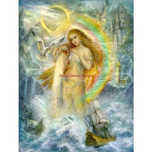 Needlework for embroidery DIY French DMC color High Quality - Counted Cross Stitch Kits 14 ct Oil painting - Waterleu