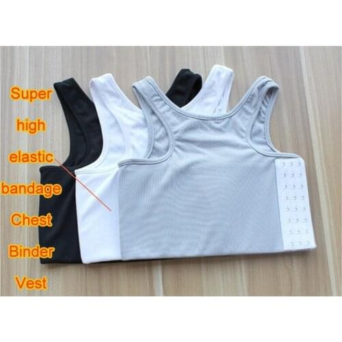 S-4XL Upgraded Strengthen Bandage Reinforced Trans Vest Corset Tomboy Tank Tops Chest Shaper Lesbian Breast Binder Underwear