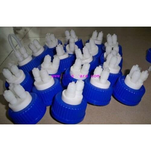 Special feeding bottle adapter for plastic fermenter microbial fermentation reagent bottle cap water treatment adapter cover