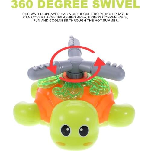 Outdoor Sprinklers for Children and Kids Tortoise Sprinkler with Swing Hose Garden Sprinkler Outdoor Water Spraying Fun Toy