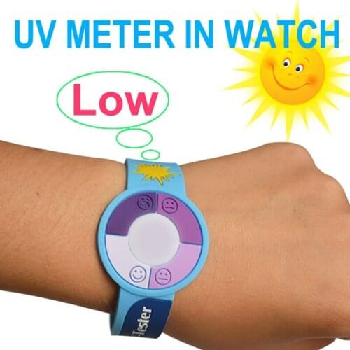 Uv test gift 5pcs/lot PFT-305 UV bracelet watch to test the ultraviolet rays uv tester Best gift to skin protect Free shipping