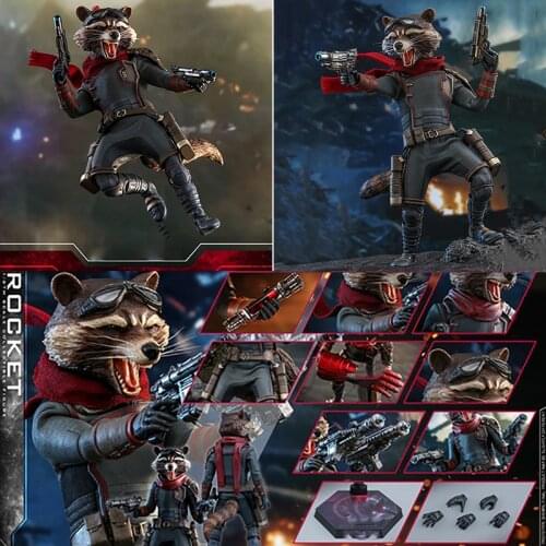 In Stock Hot Toys MMS548 1/6 Scale The Warrior Raccoon Model Full Set Action Figure for Fans Collection