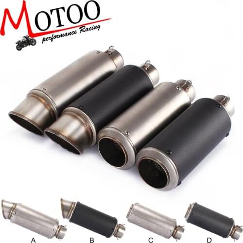 51mmmotorcycle pipe exhaust with DB killer Motorcycle Exhaust Pipe Muffler for Exhaust Mufflers Carbon Fiber Exhaust Pipe