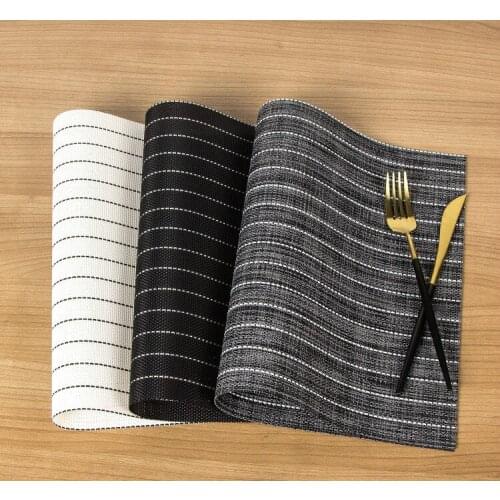 Environment friendly PVC mat with heat insulation, washable and antiskid mat kitchen accessories placemat kitchen table