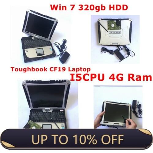 2021 Super CF-19 Two Years Warranty Toughbook CF19 For P.anasonic cf19 Diagnostic PC I5 cpu with 4g Ram 320gb hdd windows 7