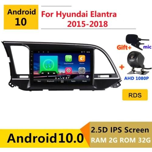 Android 10 Car DVD Multimedia Player GPS For Hyundai Elantra 6 2015 2016 2017 2018 audio auto radio stereo navigation