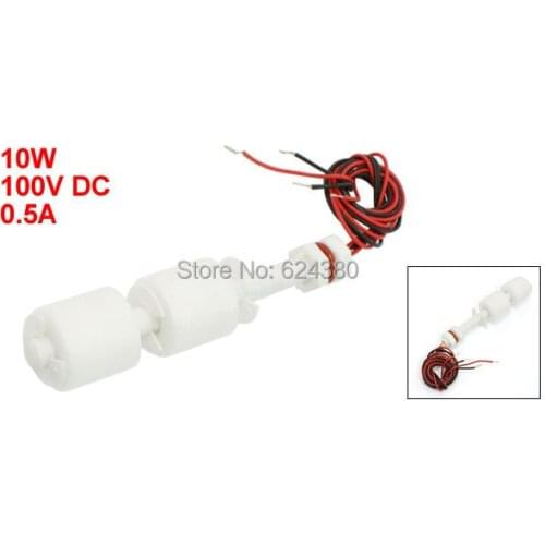 White P.P Double Two 2 Ball Fish Tank Pool Liquid Water Level Sensor Vertical Float Switch ZP10010-2