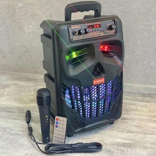 Wireless Bluetooth Speaker with Wireless Micphone Karaoke Home Theater Family Party Speakers For Computers Music Column Center