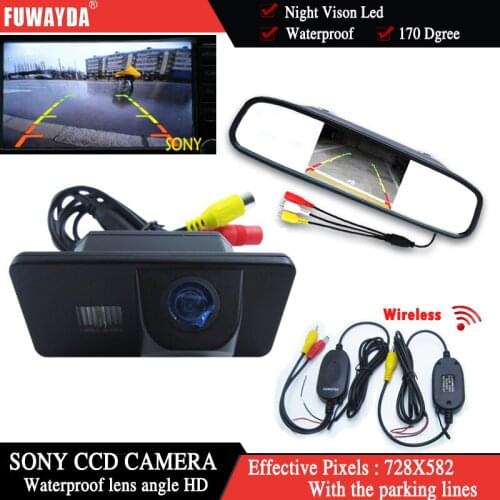 FUWAYDA wireless Auto Parking Monitor LED Vision HD CCD Car RearView Camera for BMW E81 E87 E90 E91 E92 E60 E61 E62 E64 X5 X6