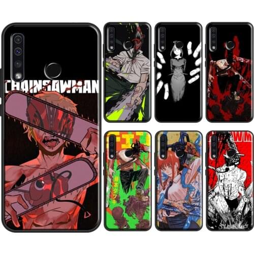 Chainsaw Man Horror Anime Case For Huawei Honor 8X 9X 10X 10 Lite 10i 7A 7C 4C 6C Pro 8A 9A 7S 8S 20 Pro Back Cover