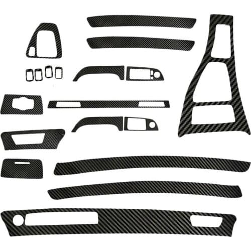 For BMW 3 Series E90 2005-2013 Carbon Fiber Car Interior Dashboard Instrument Trim Central Control Frame Panel Storage Box Decor