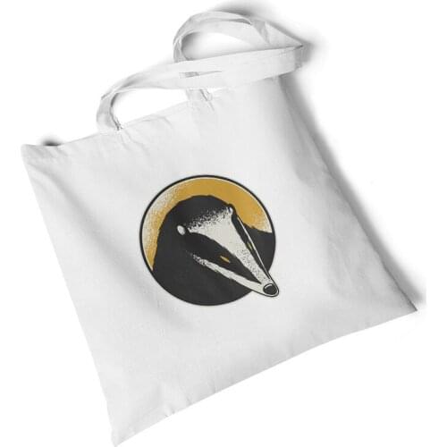 Focal20 Streetwear Animal Print Women Canvas Bag Foldable Large Reusable Shopping Bag Handbag Storage Travel Bag Shoulder Bag