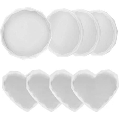 Coaster Molds for Resin Casting Epoxy Resin Molds Silicone Great for Making Coasters DIY Resin Artwork Home Decor