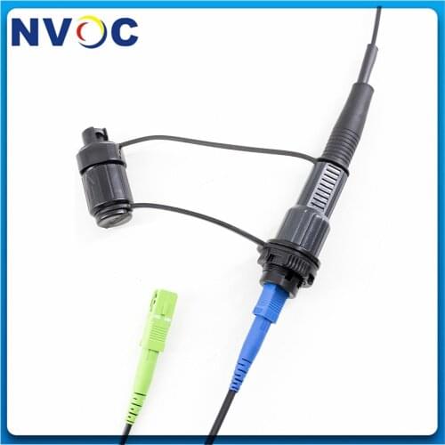 IP67 Waterproof hua wei Mini SC/APC to SC APC 1M 2M 3M 5M 10M 15M Optic Connector 5.0mm Fiber Optic Patch Cord