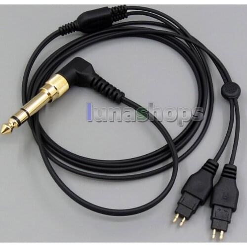 LN005357 1.2m 6.5mm/3.5mm L Plug Headphone Cable For Sennheiser HD580 HD600 HD650 HDxxx HD660S HD58x HD6xx