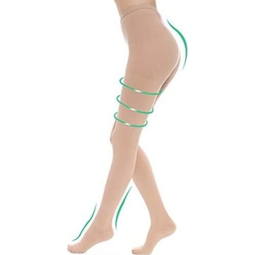 Compression Pantyhose 20-30mmHg Support Hose for Swelling Edema Varicose Veins Medical Compression Pantyhose Braces Pantyhose