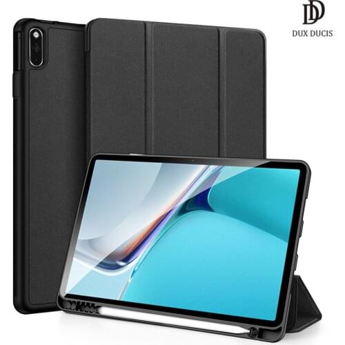 Leather case for Huawei MatePad 11 2021 Smart Sleep Wake DOMO Series Luxury Trifold Protective Case Cover funda MatePad 11
