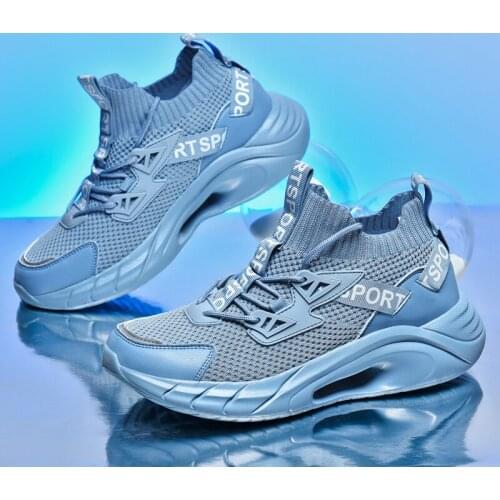 Summer Shoes Men Sneakers Mesh Breathable Running Shoes Bright Solid Color Cushioning Sport Shoes Light Training Footwear New